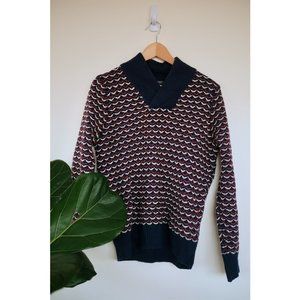 Zara Shawl Neck Patterned Sweater